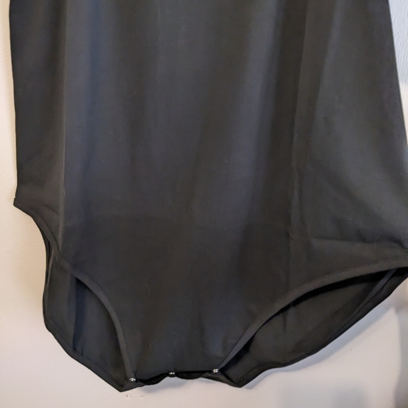 Eden & Ivy black plus size bodysuit ruffle sleeves. Nwt - Picture 2 of 15